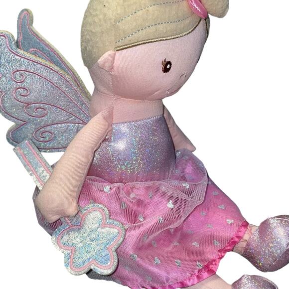 Linzy Toys Plush Rag Doll Princess Angel Wand Ballerina Sparkle Nursery Gift 15” - Picture 3 of 10